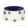 Produits pour animaux de compagnie Logo Bol de chien en céramique pour animaux de compagnie personnalisés